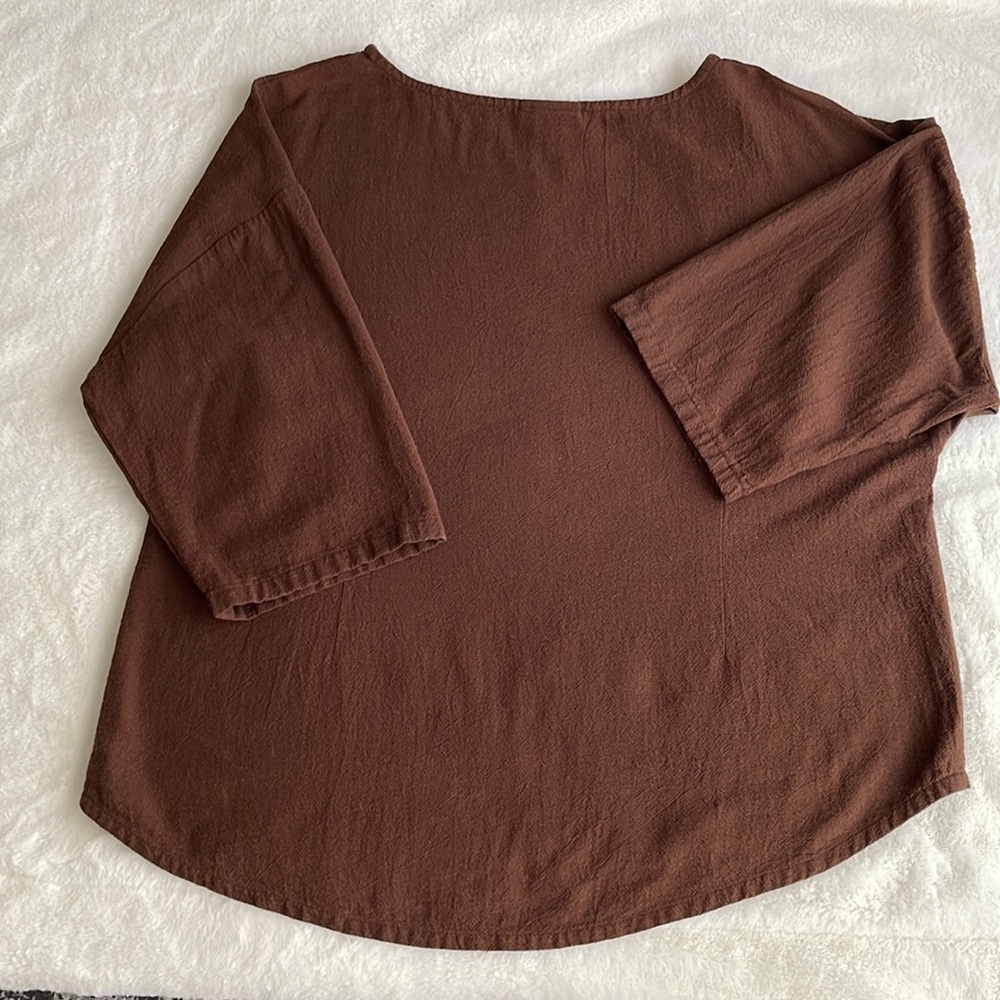 Soft Surroundings Oversized Blouse Drop Shoulder Top Sz XL - Picture 8 of 12